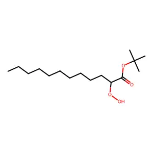 Tert-butyl 2-hydroperoxydodecanoate structure