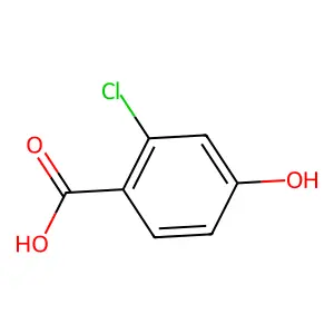 2-氯-4-羟基苯甲酸 structure
