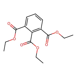 Benzene-1,2,3-tricarboxylic acid, triethyl ester structure