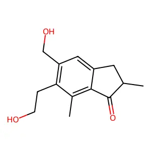 (S)-2,3-Dihydro-6-(2-hydroxyethyl)-5-(hydroxymethyl)-2,7-dimethyl-1H-inden-1-one structure