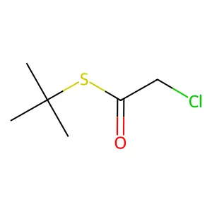 ethanethioic acid, chloro-, S-(1,1-dimethylethyl) ester structure