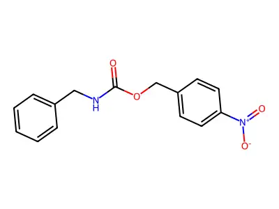 (4-nitrophenyl)methyl N-benzylcarbamate structure