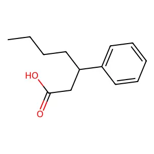 3-Phenylheptanoic acid structure