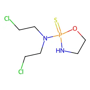 1,3,2-Oxazaphospholidine, 2-(bis(2-chloroethyl)amino)-, 2-sulfide structure