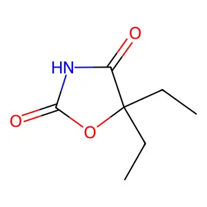 5,5-Diethyl-1,3-oxazolidine-2,4-dione structure