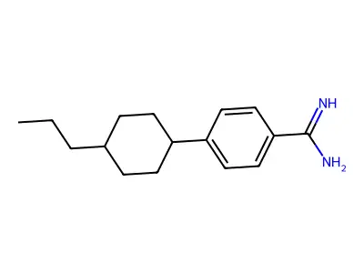 4-(4-Propylcyclohexyl)benzenecarboximidamide structure
