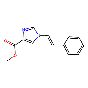 Methyl 1-(2-phenylethenyl)imidazole-4-carboxylate structure