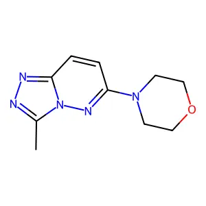 1,2,4-Triazolo(4,3-b)pyridazine, 3-methyl-6-(4-morpholinyl)- structure