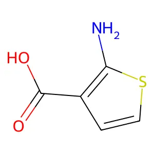 2-Amino-3-thiophenecarboxylic acid structure
