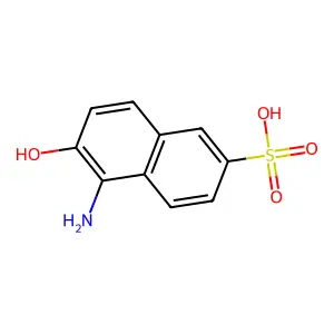 1-Amino-2-naphthol-6-sulfonic acid structure