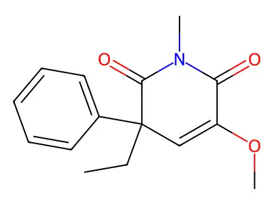 3-Ethyl-5-methoxy-1-methyl-3-phenylpyridine-2,6(1H,3H)-dione structure
