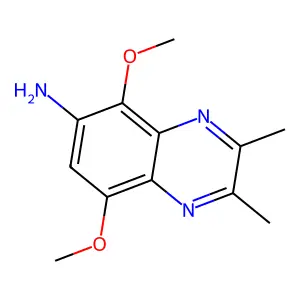 Quinoxaline, 6-amino-5, 8-dimethoxy-2,3-dimethyl- structure