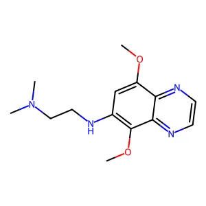 Quinoxaline, 5,8-dimethoxy-6-((2-(dimethylamino)ethyl)amino)- structure