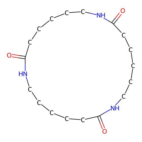 1,8,15-Triazacyclodocosane-2,9,16-trione structure