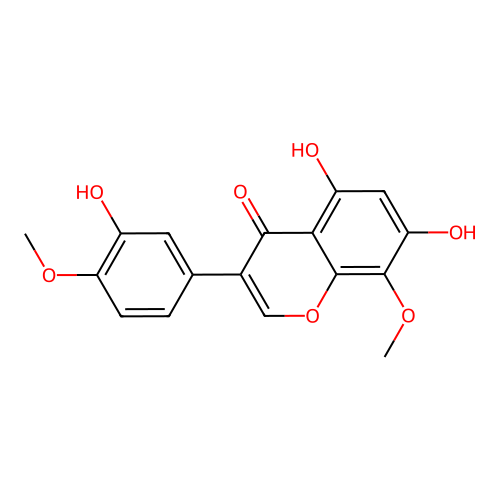 3',5,7-Trihydroxy-4',8-dimethoxyisoflavone structure