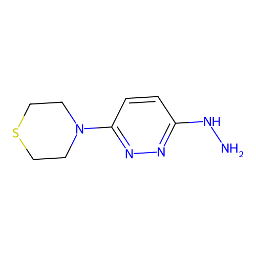 (6-Thiomorpholin-4-ylpyridazin-3-yl)hydrazine structure