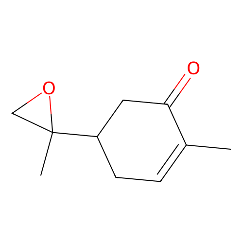 2-Cyclohexen-1-one, 2-methyl-5-(2-methyloxiranyl)- structure