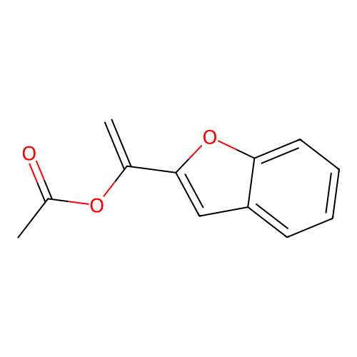 1-(1-Benzofuran-2-yl)vinyl acetate structure