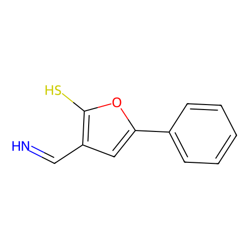 3-[(E)-1-aminomethylidene]-5-phenyl-2(3H)-furanthione structure