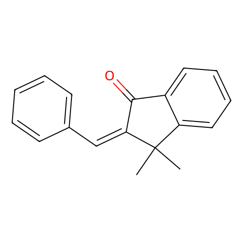 2-Benzylidene-3,3-dimethyl-2,3-dihydro-1h-inden-1-one structure