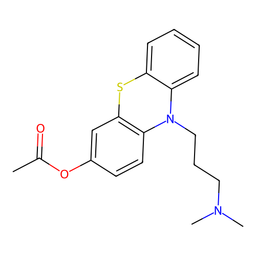 10-[3-(Dimethylamino)propyl]-10h-phenothiazin-3-ol acetate structure
