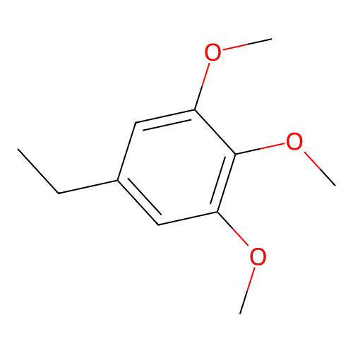 Benzene, 5-ethyl-1,2,3-trimethoxy- structure