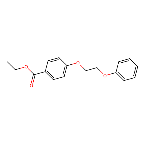 Ethyl 4-(2-phenoxyethoxy)benzoate structure