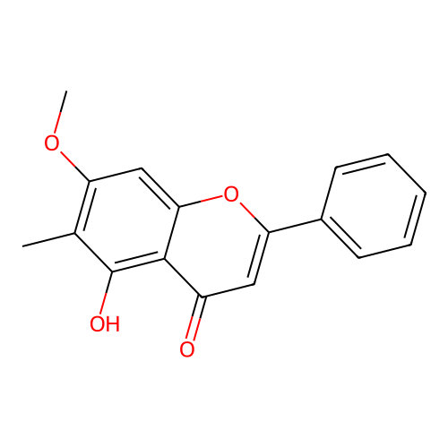 5-Hydroxy-7-methoxy-6-methyl-2-phenyl-4H-1-benzopyran-4-one structure