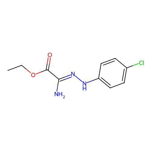 Ethyl 2-amino-2-[2-(4-chlorophenyl)hydrazono]-acetate structure