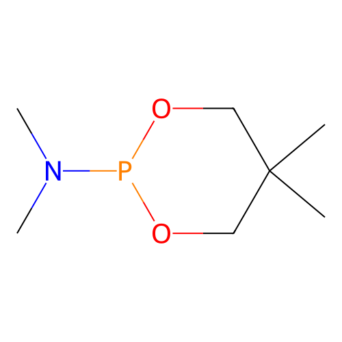 1,3,2-Dioxaphosphorinane, 2-(dimethylamino)-5,5-dimethyl- structure