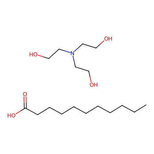 Undecanoic acid, compound with 2,2',2''-nitrilotriethanol (1:1) structure