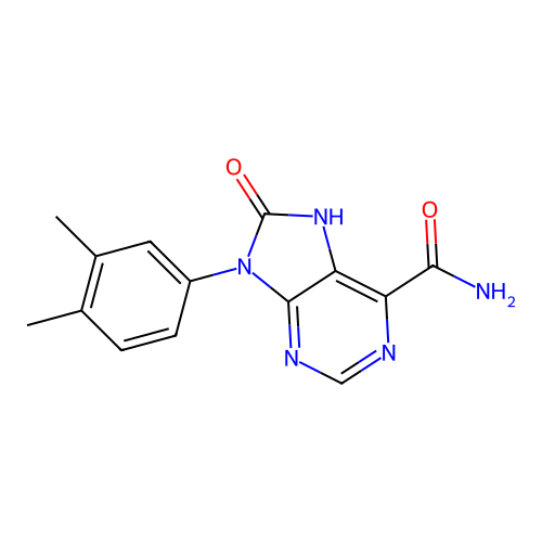 9-(3,4-Dimethylphenyl)-8,9-dihydro-8-oxo-7H-purine-6-carboxamide structure