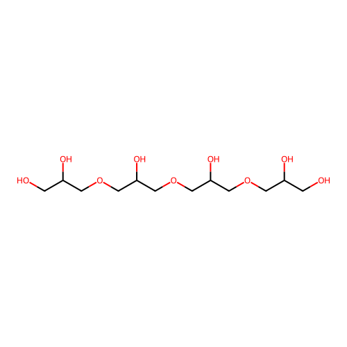 1,2-Propanediol, 3,3'-[oxybis[(2-hydroxy-3,1-propanediyl)oxy]]bis- structure