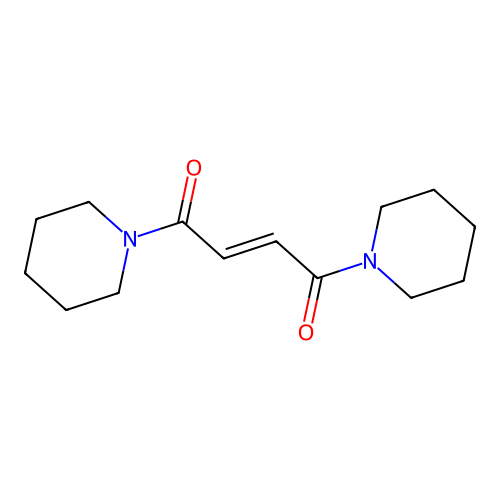(E)-1,4-di(piperidin-1-yl)but-2-ene-1,4-dione structure