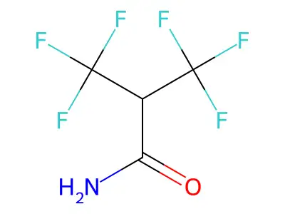 3,3,3-Trifluoro-2-(trifluoromethyl)propanamide structure