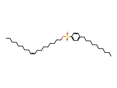 Octadec-9-enyl 4-decylbenzenesulfonate structure