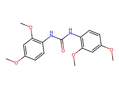 1,3-Bis(2,4-dimethoxyphenyl)urea structure
