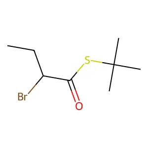 S-tert-butyl 2-bromobutanethioate structure