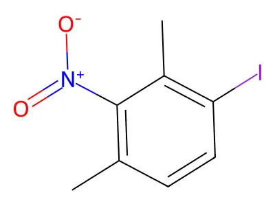 1-Iodo-2,4-dimethyl-3-nitrobenzene structure
