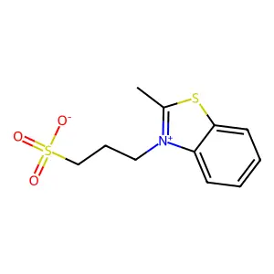 2-Methyl-3-(3-sulphonatopropyl)benzothiazolium structure