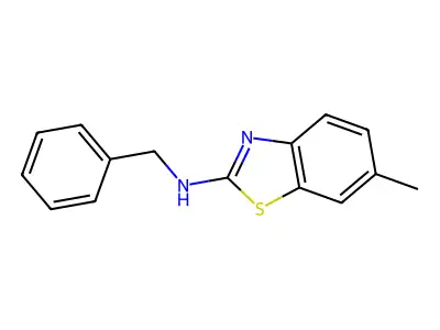 Benzyl-(6-methyl-benzothiazol-2-yl)-amine structure