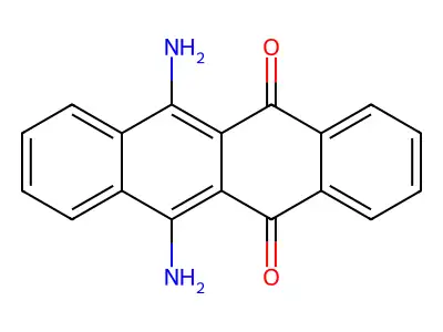 6,11-Diaminotetracene-5,12-dione structure