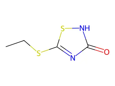 5-Ethylthio-3-hydroxy-1,2,4-thiadiazole structure