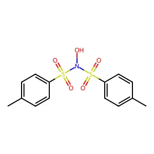 N-hydroxy-4-methyl-N-(4-methylphenyl)sulfonylbenzenesulfonamide structure