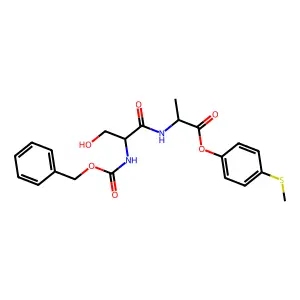 4-(Methylsulfanyl)phenyl N-[(benzyloxy)carbonyl]serylalaninate structure