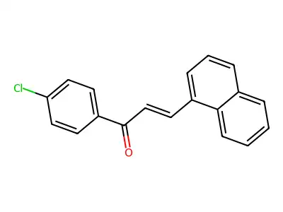 1-(4-Chlorophenyl)-3-(1-naphthalenyl)prop-2-en-1-one structure