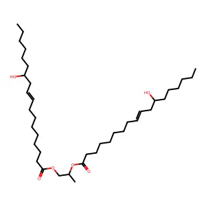 2-(12-Hydroxyoctadec-9-enoyloxy)propyl 12-hydroxyoctadec-9-enoate structure
