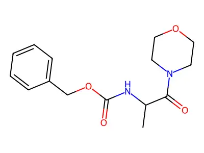 Benzyl 1-morpholino-1-oxopropan-2-ylcarbamate structure