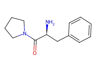 2-Amino-3-phenyl-1-(pyrrolidin-1-yl)propan-1-one structure