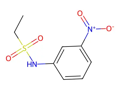 N-(3-nitrophenyl)ethanesulfonamide structure